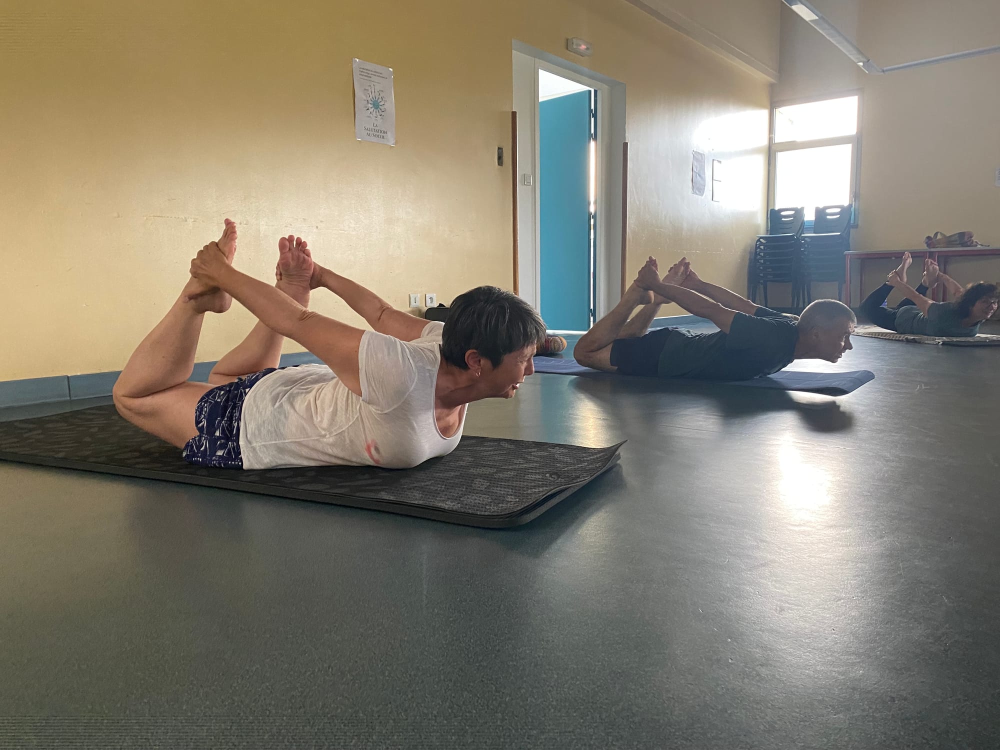 J'observe émue la progression des Yogi du jeudi à Launaguet 