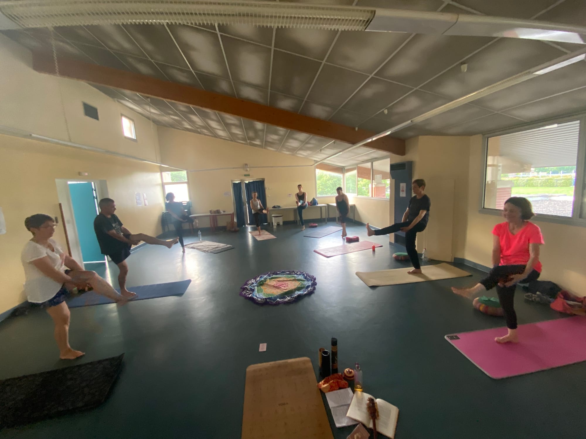 J'observe émue la progression des Yogi du jeudi à Launaguet 