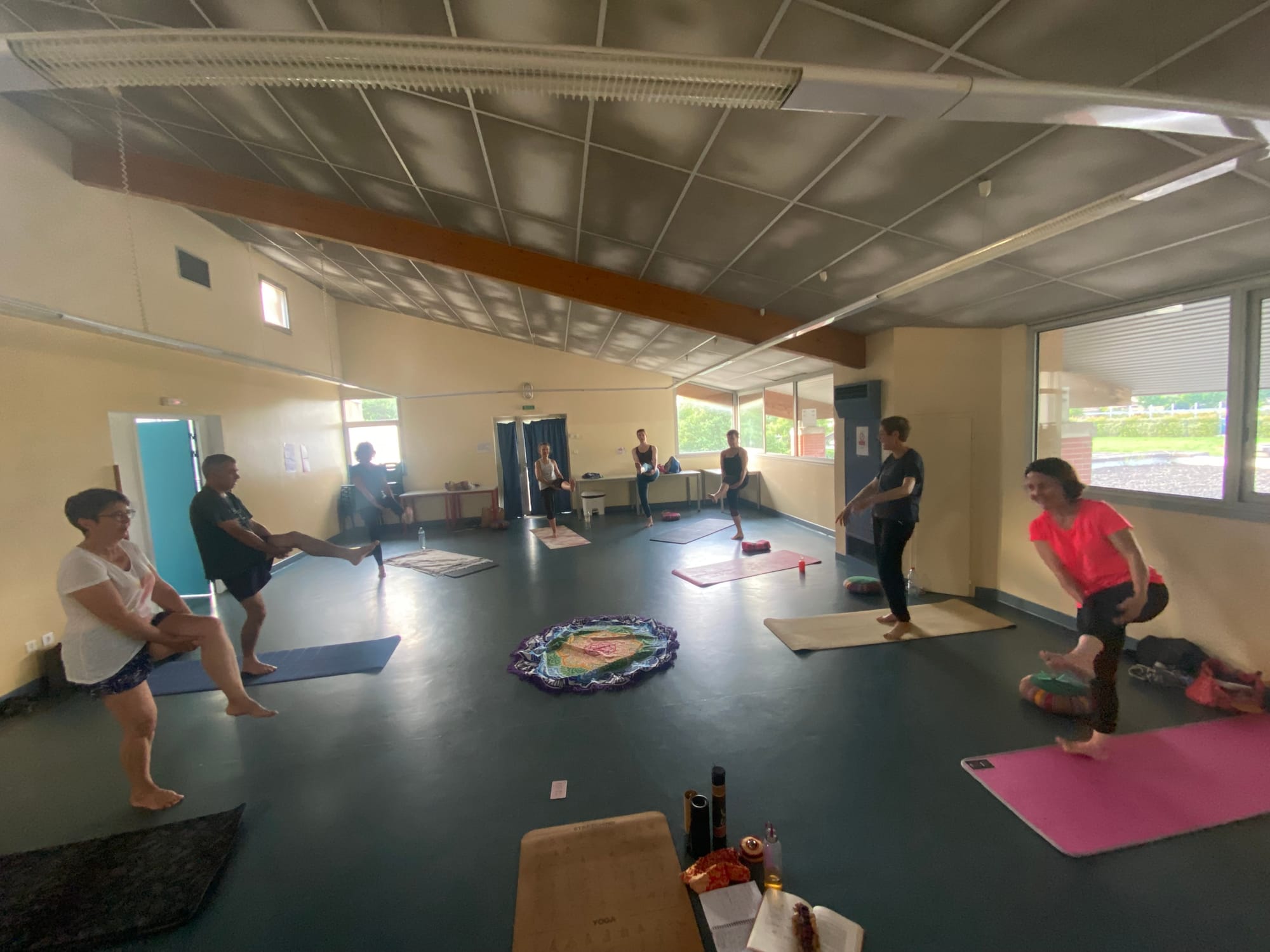 J'observe émue la progression des Yogi du jeudi à Launaguet 