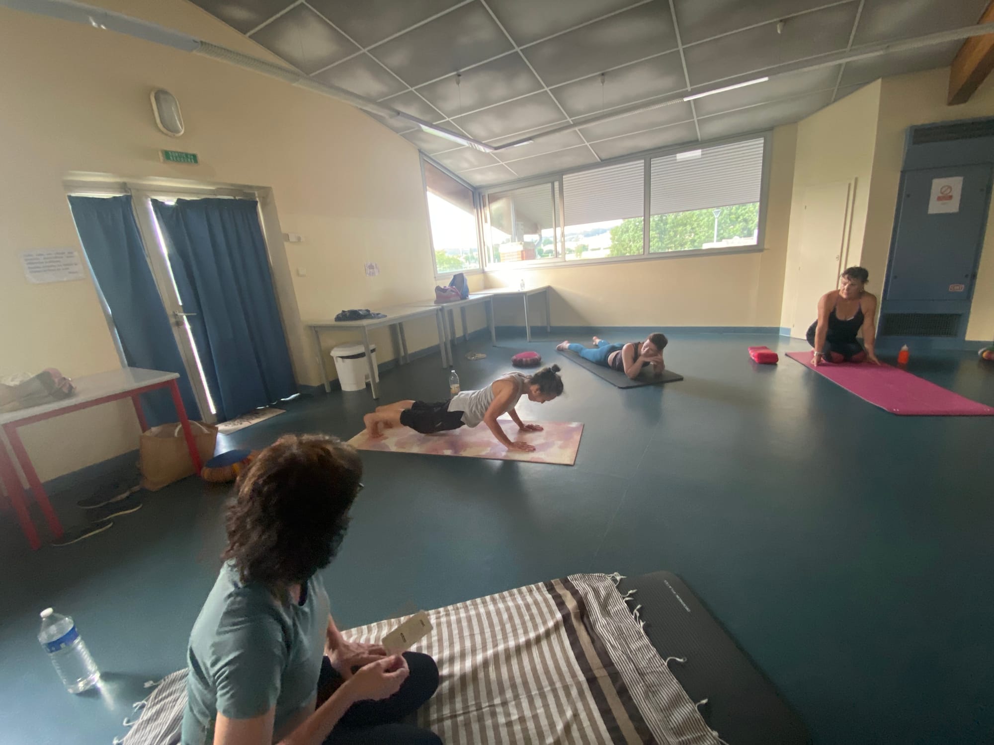 J'observe émue la progression des Yogi du jeudi à Launaguet 