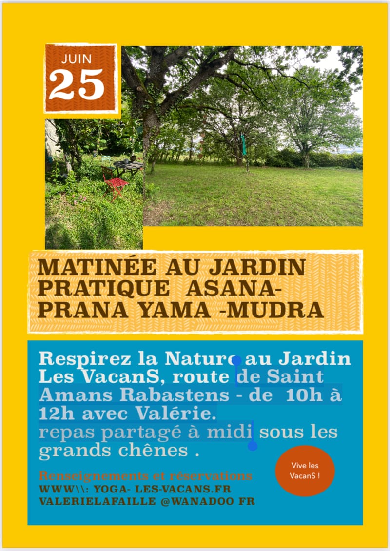 Yoga au jardin
