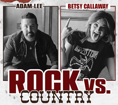 Featuring Adam Lee (country dude), Betsy Callaway (rocker chick), and an all-star band and production team behind them, expect an engaging show that will bring you through a heart pounding variety of country and rock hits. Adam is a WI born, Nashville-traveled country singer/performer who has opened up for several artists that helped shape his musical career including Luke Bryan, Little Big Town and Charlie Daniels. Betsy, a classically trained pianist and singer whose edgy idols include AC/DC, Led Zeppelin and Fleetwood Mac, will rattle your soul with her dynamic singing and performance style. This event is being sponsored by our good friends at Fireball, and audience members who cheer loudest for their favorite songs will be recognized throughout the night with merchandise and drinks! At the end of this epic evening, that same audience will be encouraged to help us decide who is the superior genre – Adam or Betsy! Ultimate shame to the loser of this rock vs. country game!!! Come share the night with us; you don’t want to miss out on this one-time event!