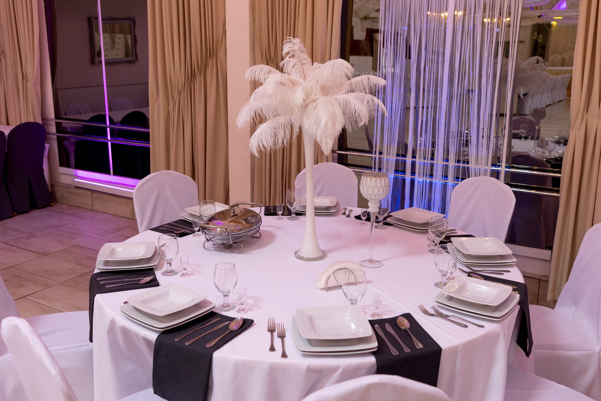 BIAŁE STRUSIE PIÓRA