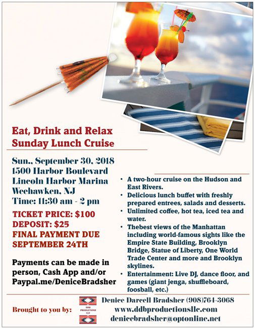 EAT, DRINK AND RELAX SUNDAY LUNCH CRUISE