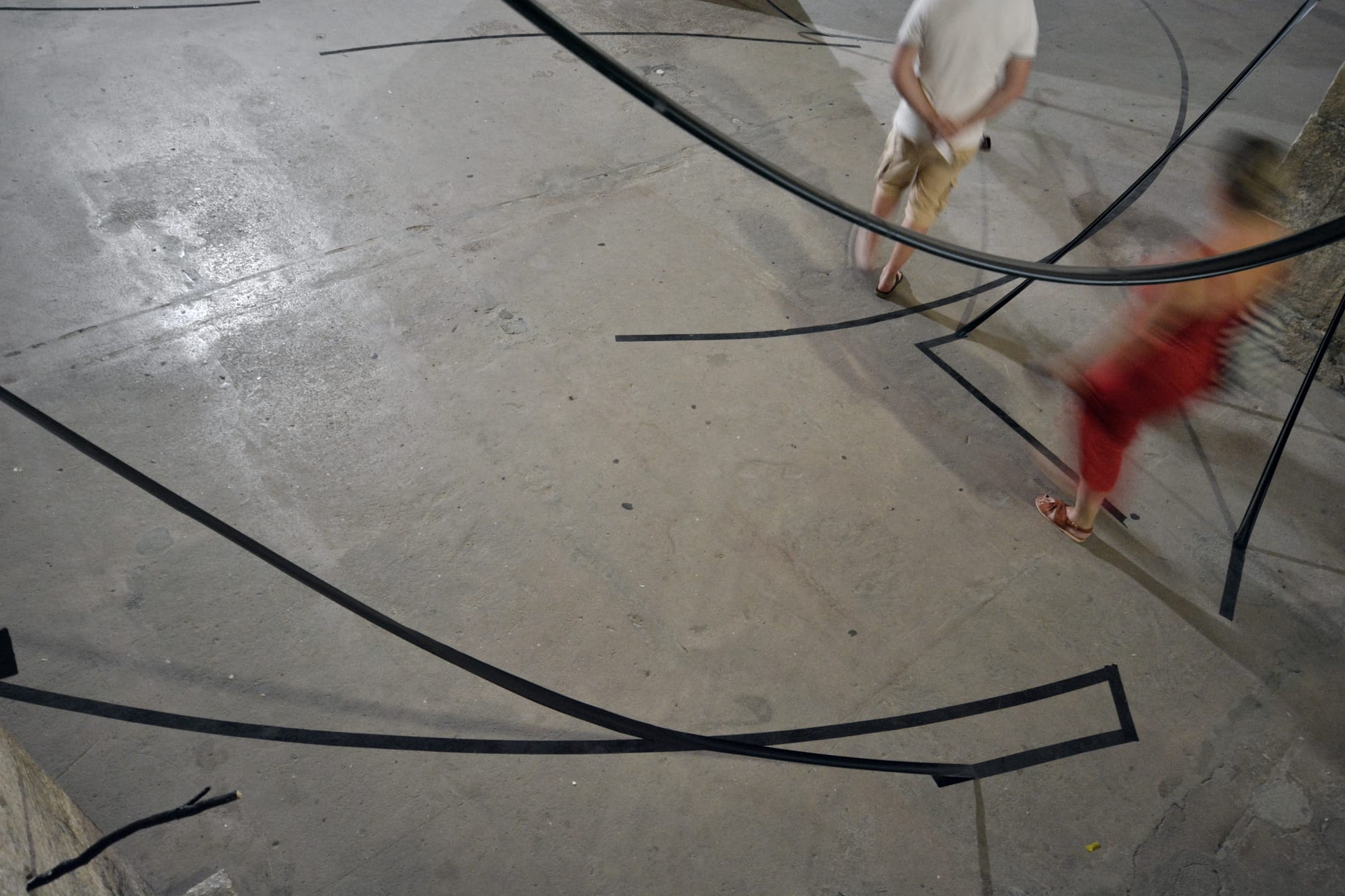 LINE MEMORIES - 2018 - SITE SPECIFIC INSTALLATION, PLASTIC METAL, ORGANJIC MATERIALS