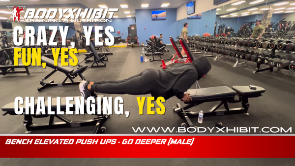 Bench Elevated Push Ups - Go Deeper