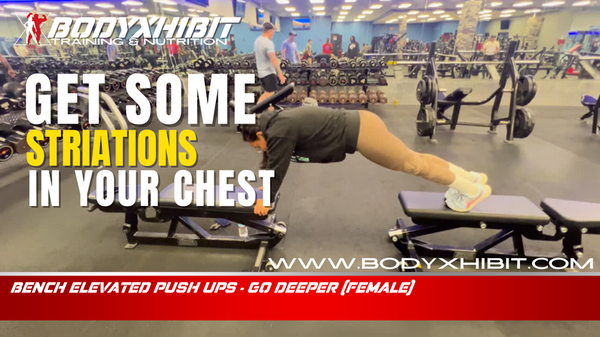 Bench Loaded Narrow Push Up Challenge Female | #pushups #pushupstypes #pushupchallenge