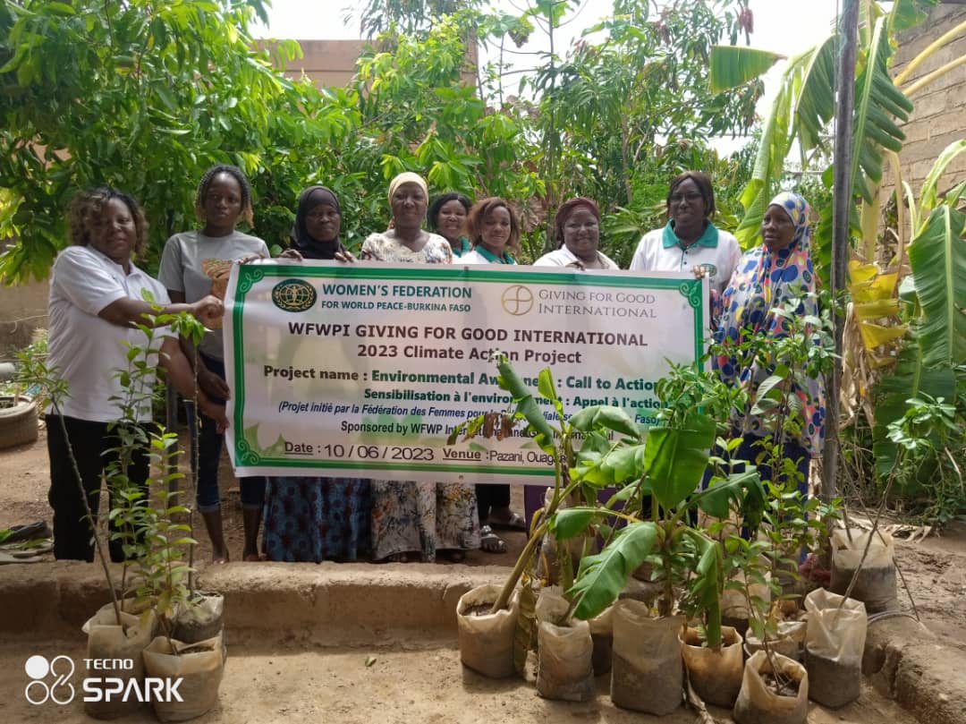 Tree Planting Climate Action Activity in WFWP Burkina Faso