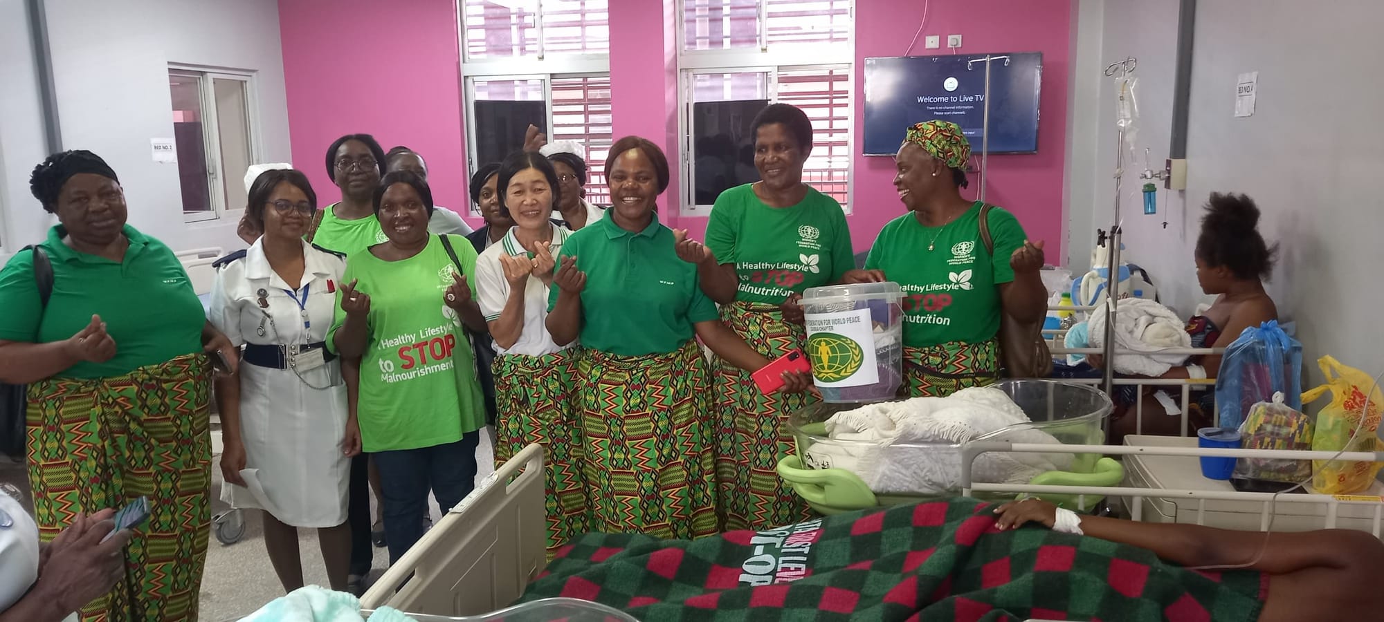 WFWP Zambia Chapter Donation to Christmas Day New-Born Babies