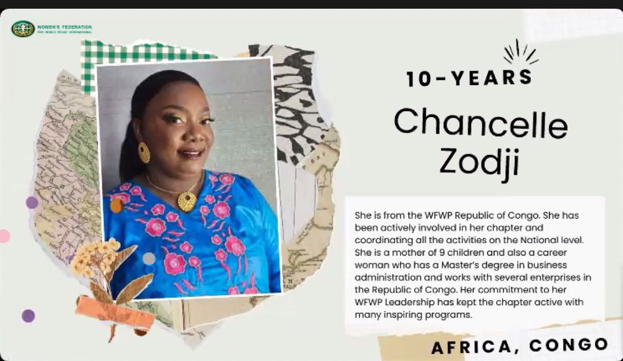 Chancelle Zodji - WFWP Congo-Brazzaville