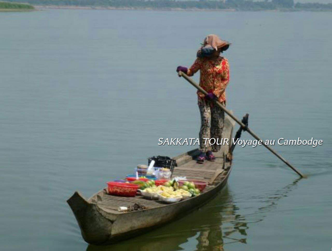 La marchande ambulante sur le lac Tonlé Sap