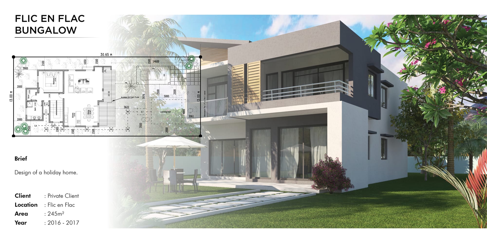 Bungalow at Flic en Flac