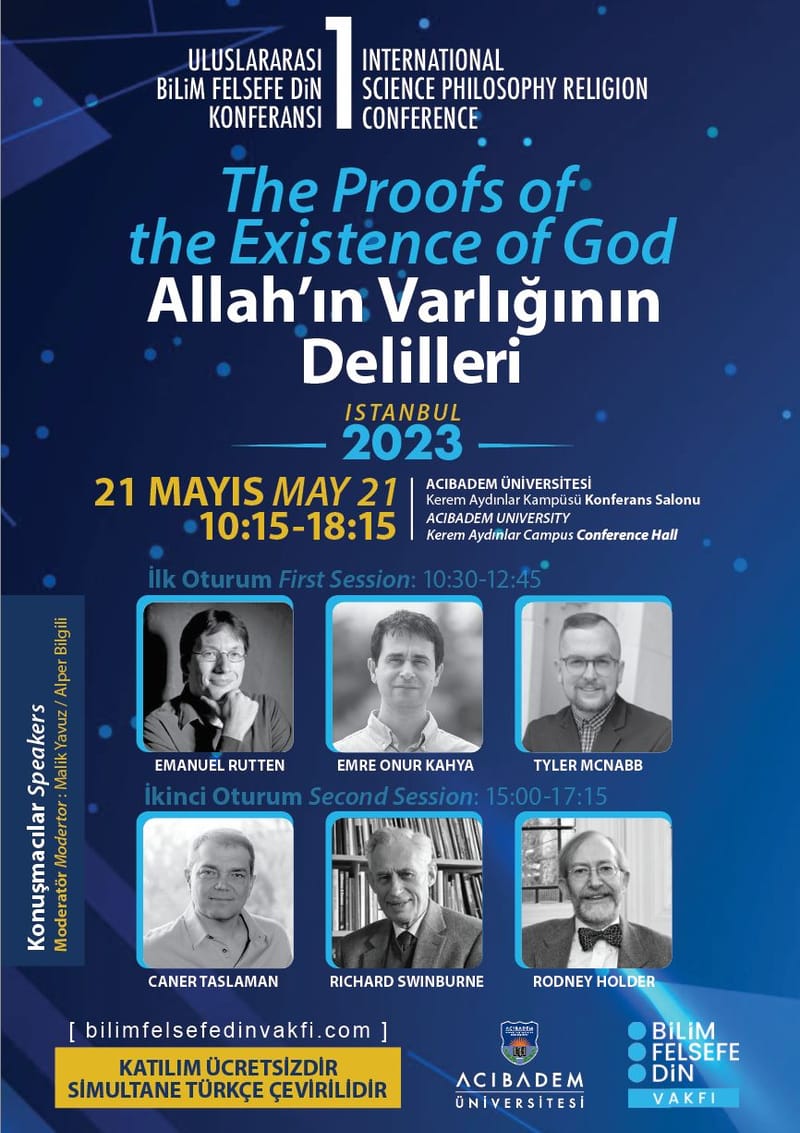 Türkiye’de Düzenlenen İLK Uluslararası Bilim Felsefe Din Konferansı İstanbul'da!