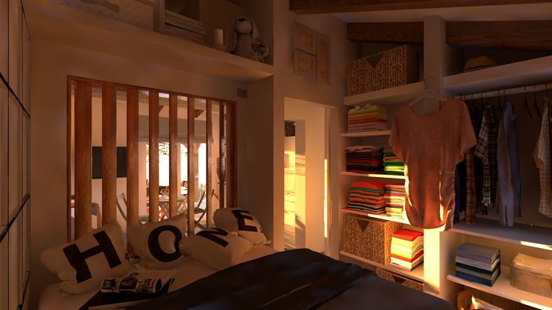 Transformation d'un appentis en studio