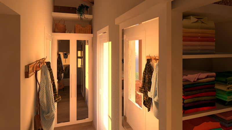 Transformation d'un appentis en studio