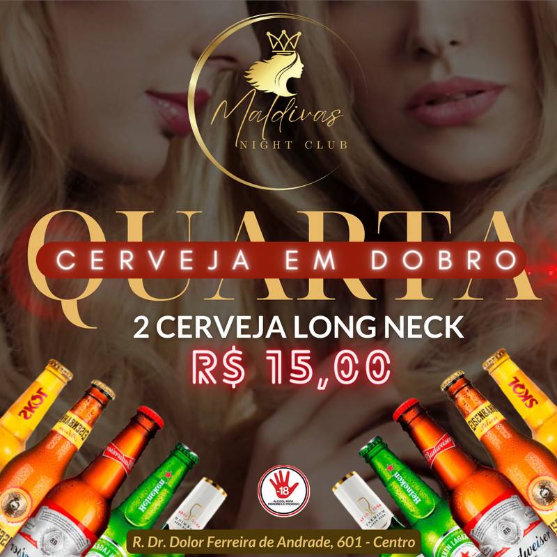 Toda quarta cerveja em dobro