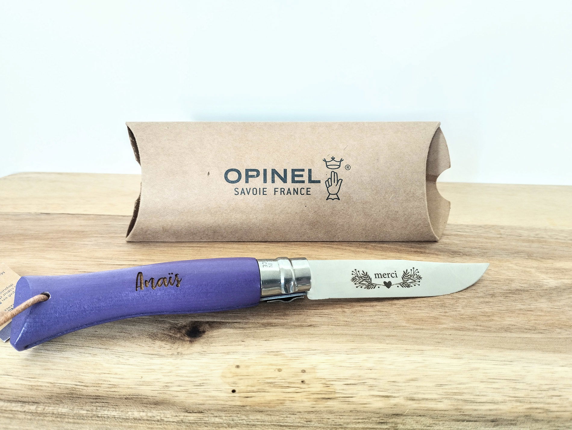 COUTEAU OPINEL personnalisés gravés