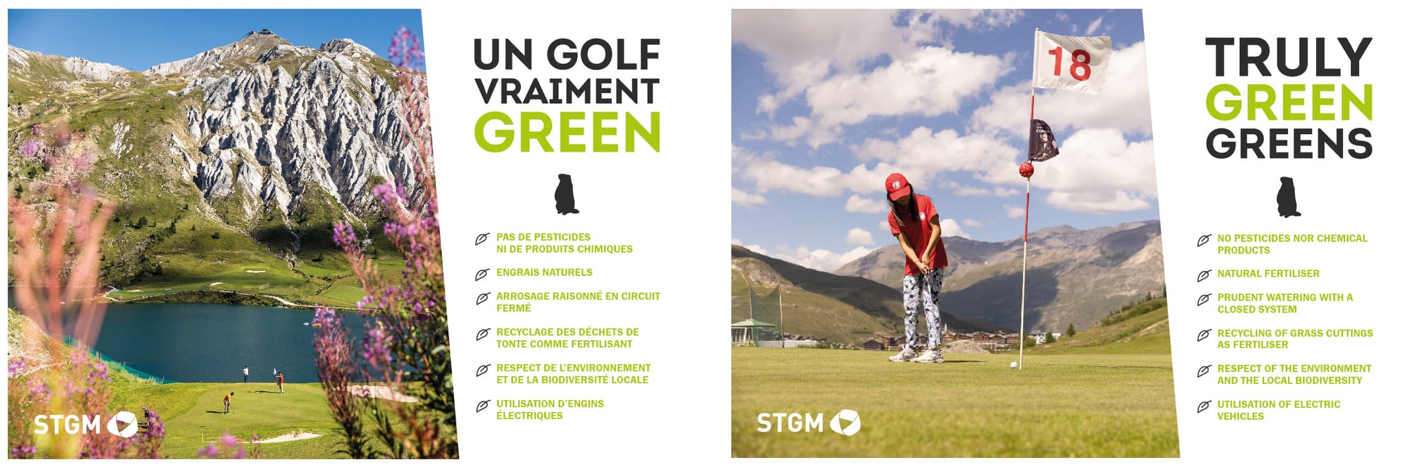 Panneaux d'affichage GOLF