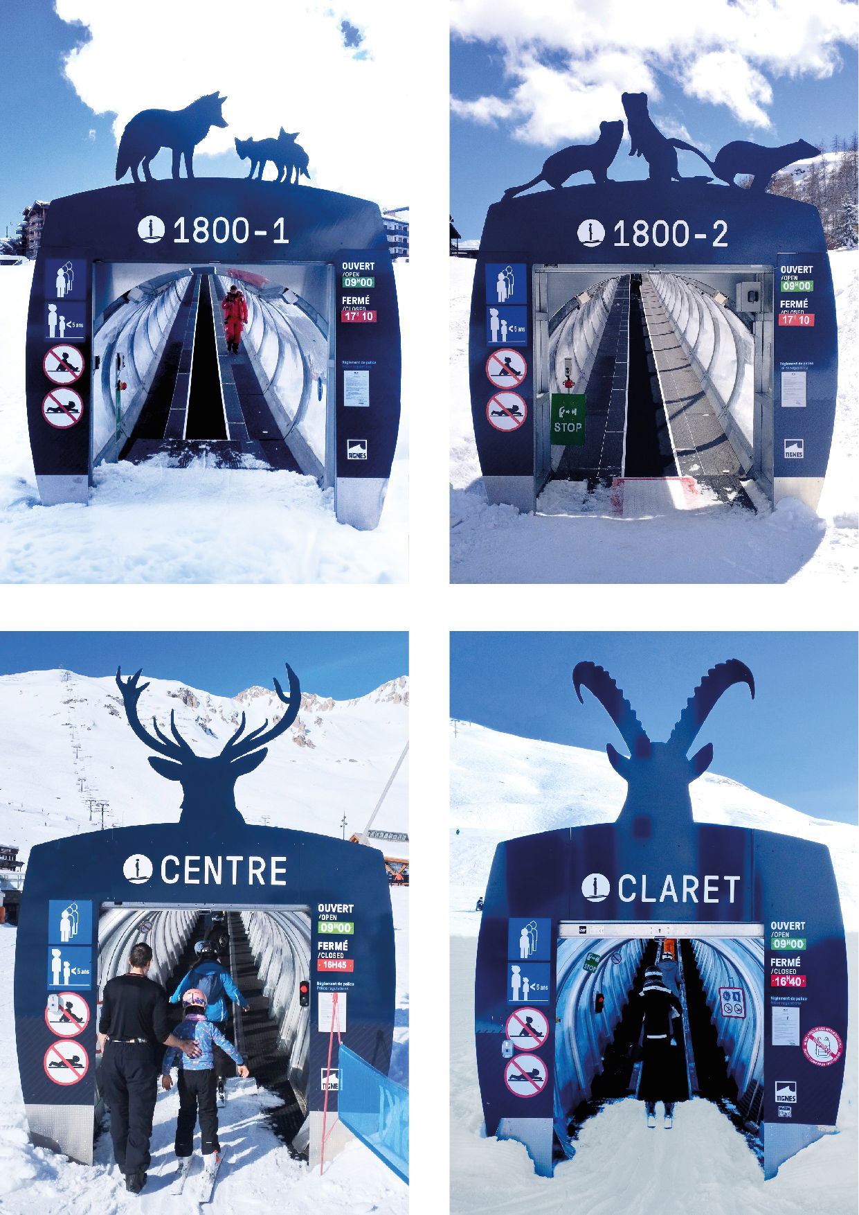 Portique d'entrée des tapis 