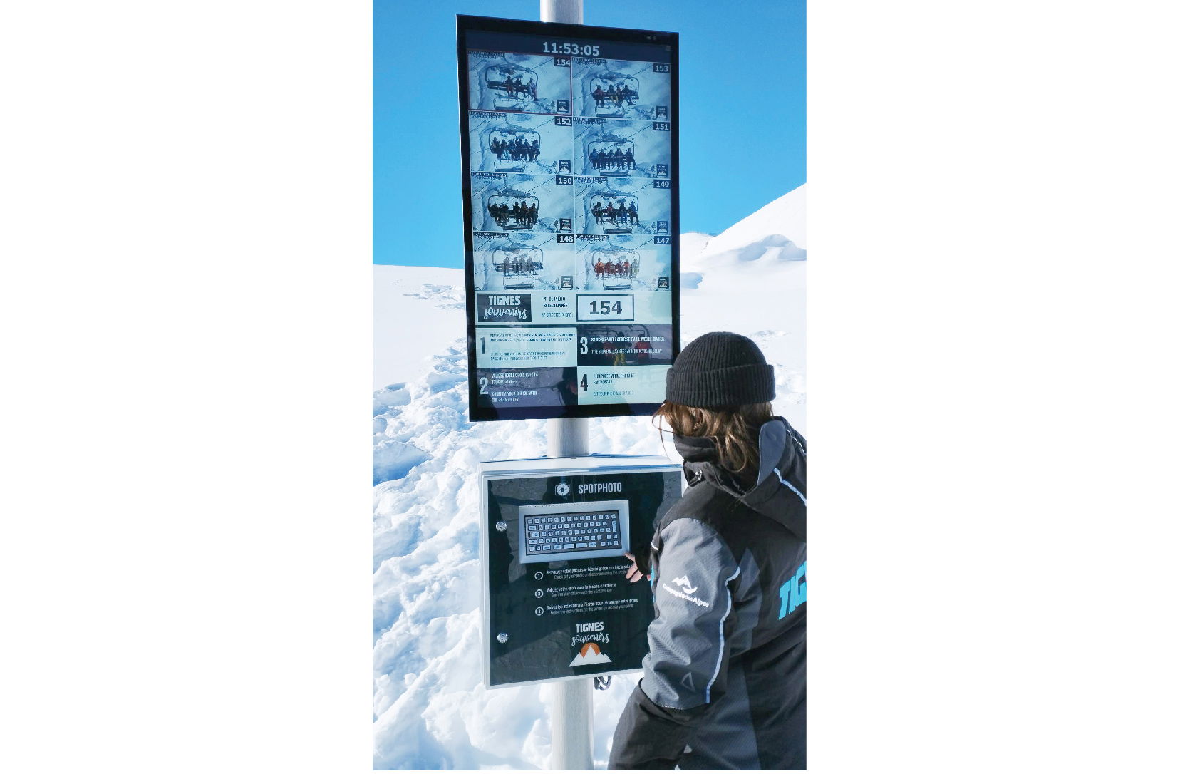 SPOT PHOTO télésiège Aiguille Rouge 