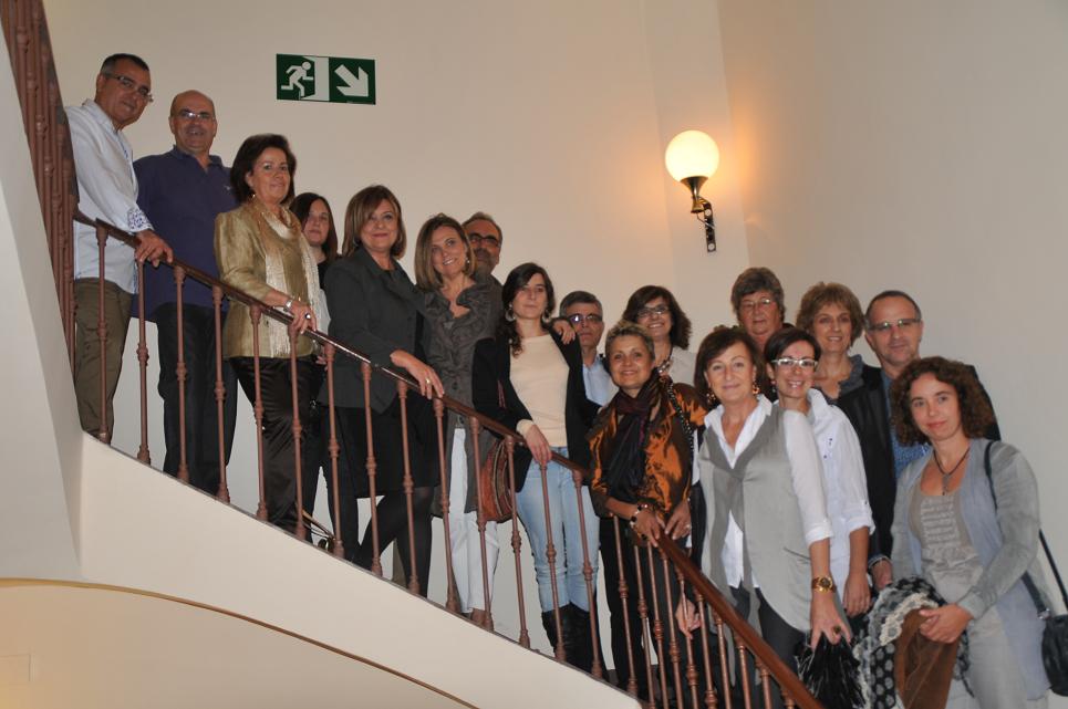 ARTISTES DE LA DELEGACIÓ CATALANA AL SALÓ DE BELLES ARTS DE PARIS (LOUVRE).