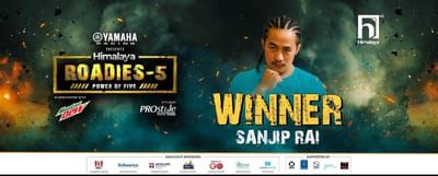 Sanjip Rai Wins a title of Himalaya Roadies Season 5