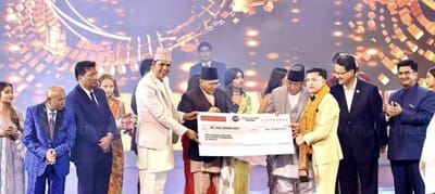 Preetam from Sikkim won “Mero Voice Universe” and received Rs 1 crore