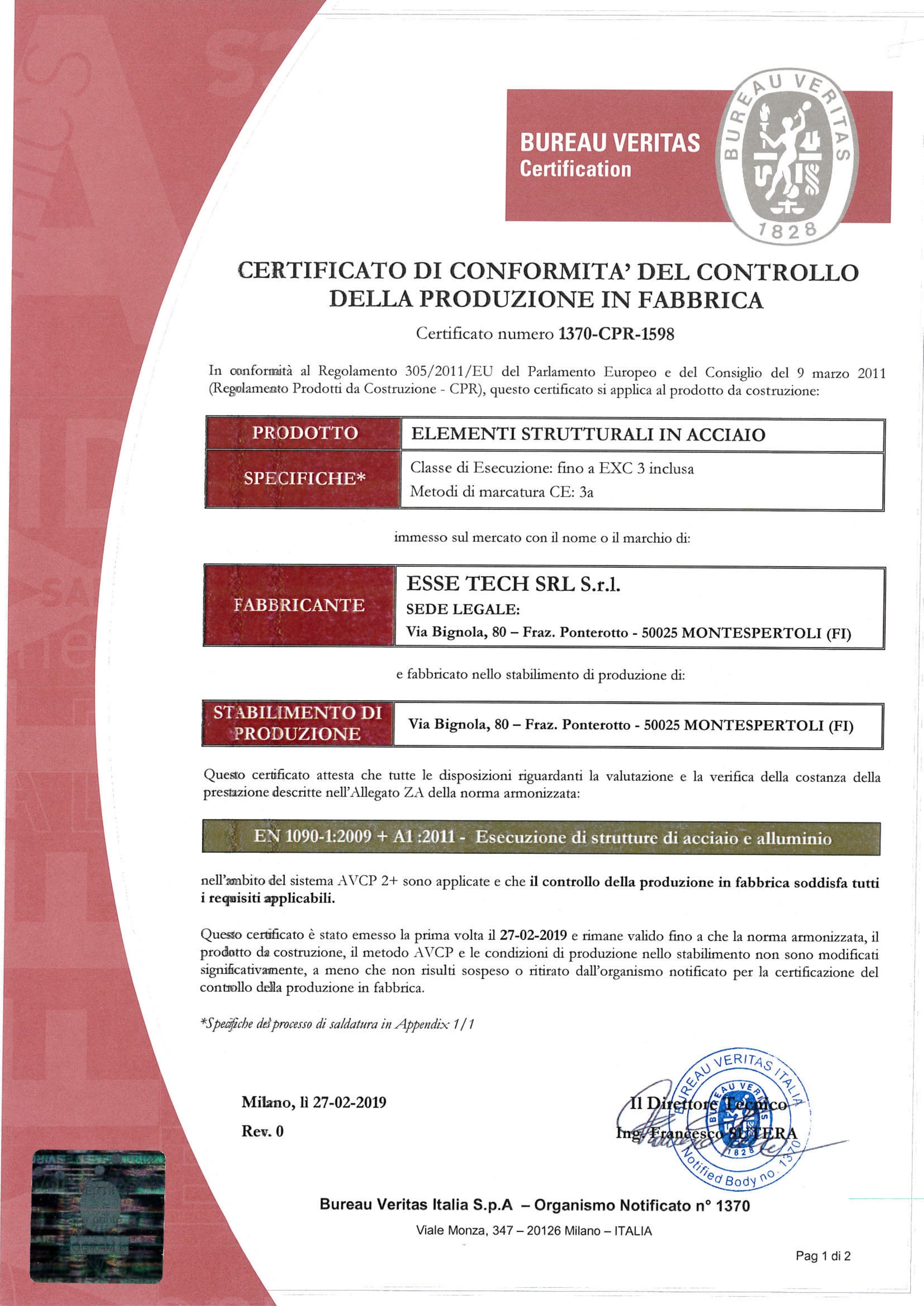 ISO 1090-1 EXC 3