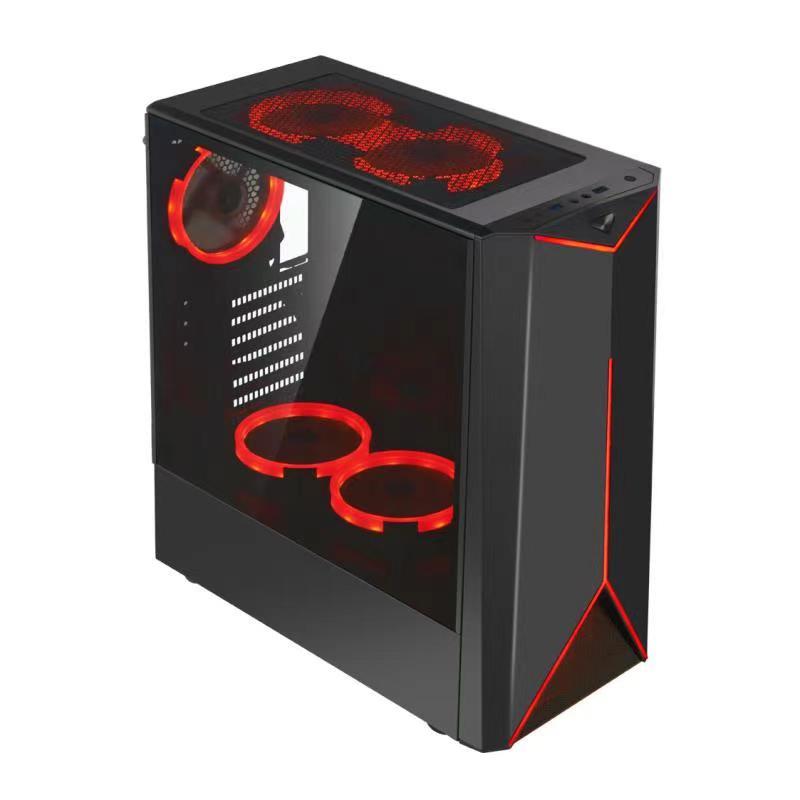 ROGUEWARE GT2 BLACK MAINSTREAM MID-TOWER TEMPERED GLASS GAMING CHASSIS