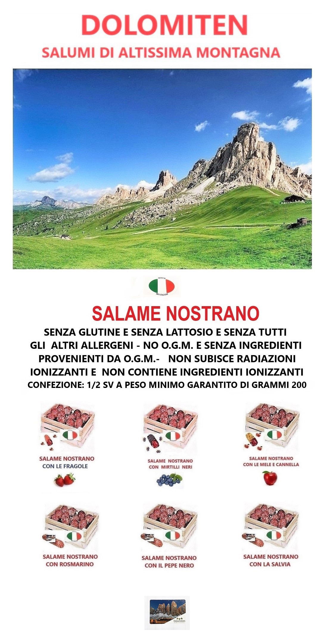 SALAMI NOSTRANI 100% ITALIANI