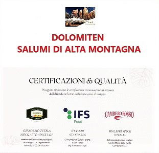 CERTIFICAZIONI E SEGNALAZIONE DALLA RIVISTA GAMBERO ROSSO