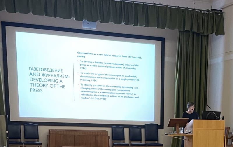 Vera Tolz Gave the Ilchester Lecture at Oxford