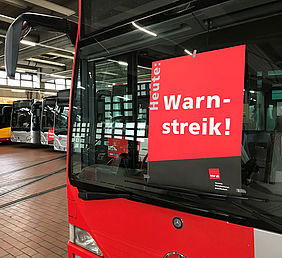 Warnstreik am Mittwoch, 22. März