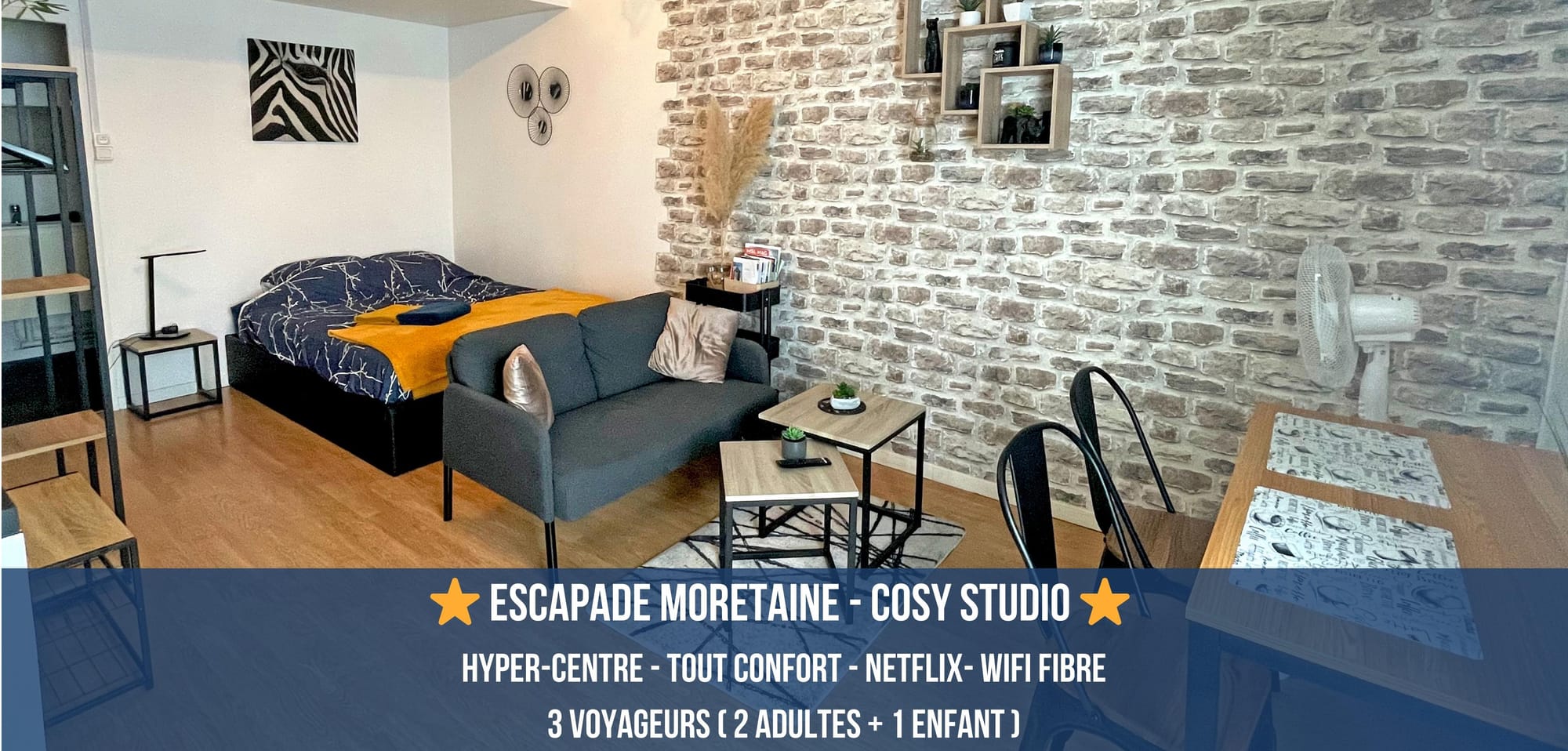 ⭐Cosy Studio⭐ Hyper fonctionnel, 50m du Loing, Hyper-Centre, Tout à pied