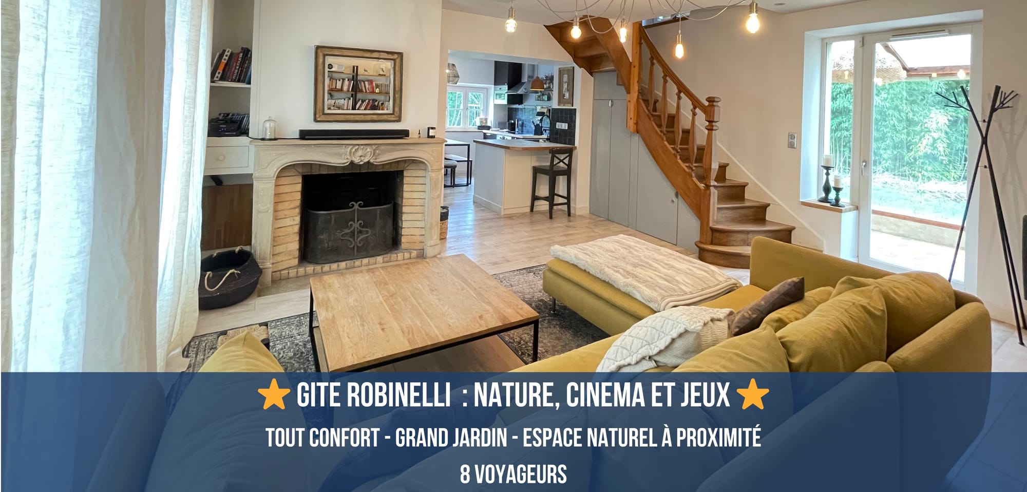 ⭐Gite Robinelli⭐ Nature, cinema et jeux