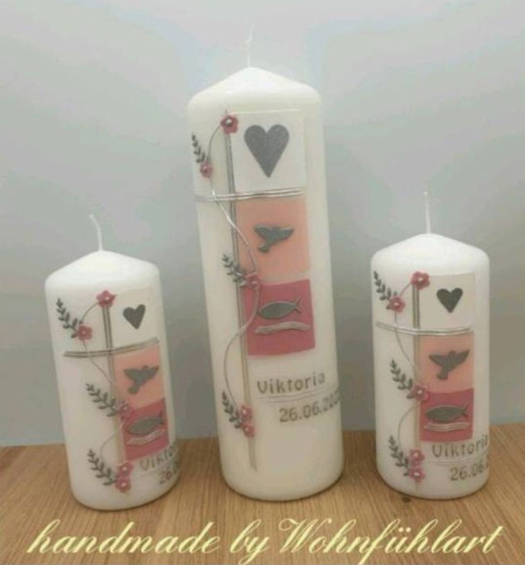 Taufkerze handverziert