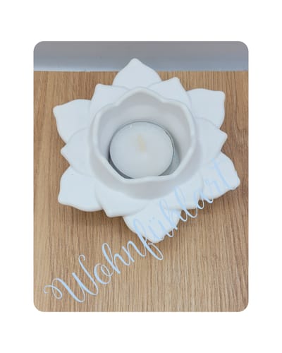 Teelichthalter Seerose