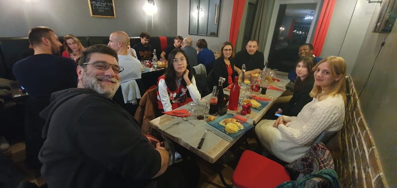 Derniers cours de l'année et repas de Noël 