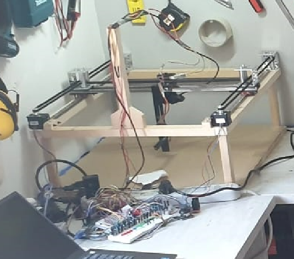 cnc like - robot that draws on paper and clicks on screens. 