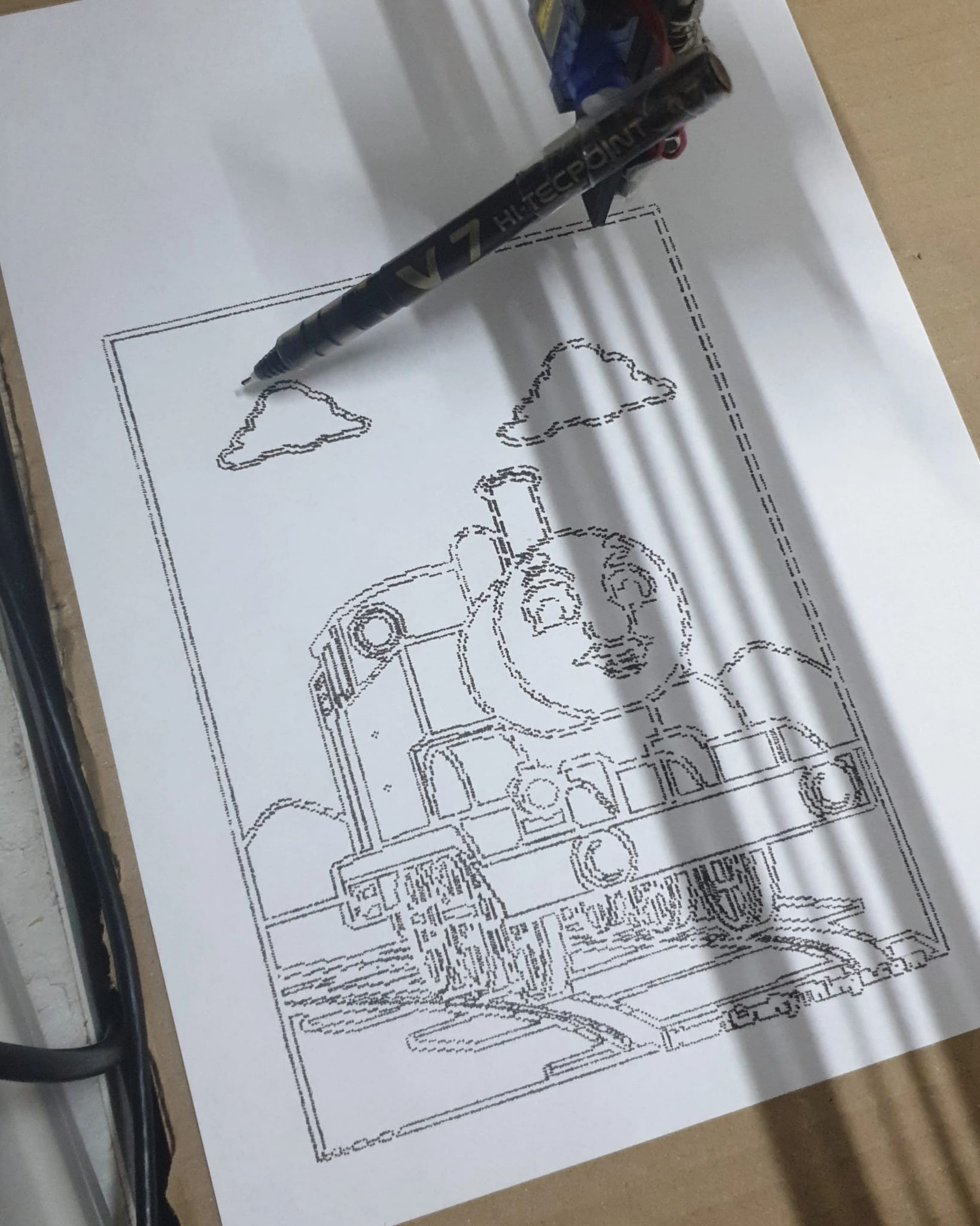 cnc like - robot that draws on paper and clicks on screens. 