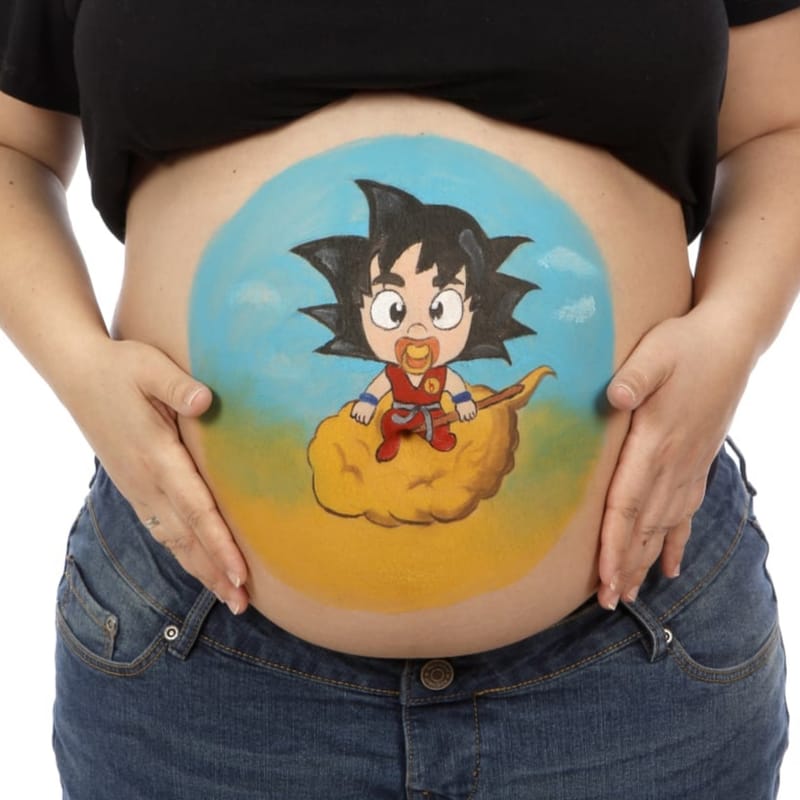 Bellypainting, maquillaje artistico de embarazo Madrid