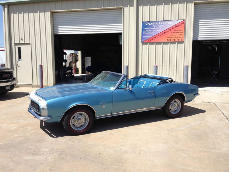 Paint work done at Creative Classics & Customs