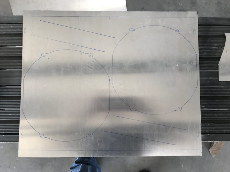 Custom fan shroud to solve clearance issues on a 1972 Dodge Demon.