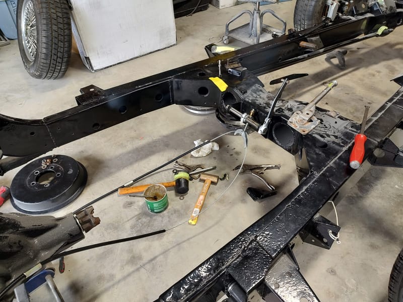 1955 Jaguar XK140 Assembly of Frame Components