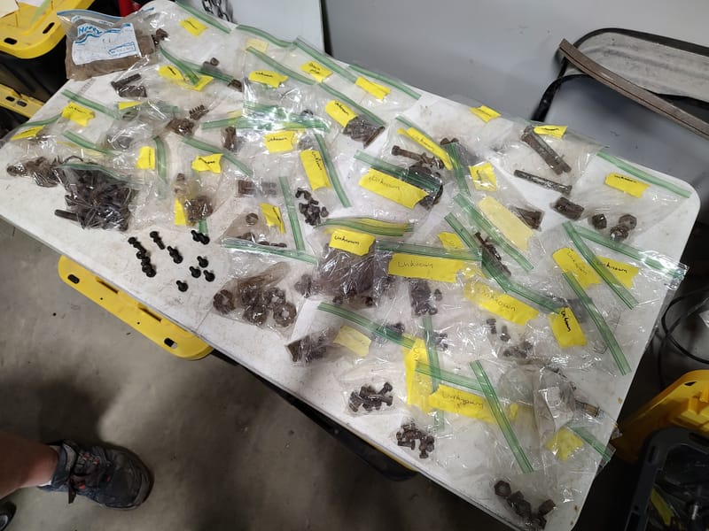 1955 Jaguar XK140 Assembly of Frame Components