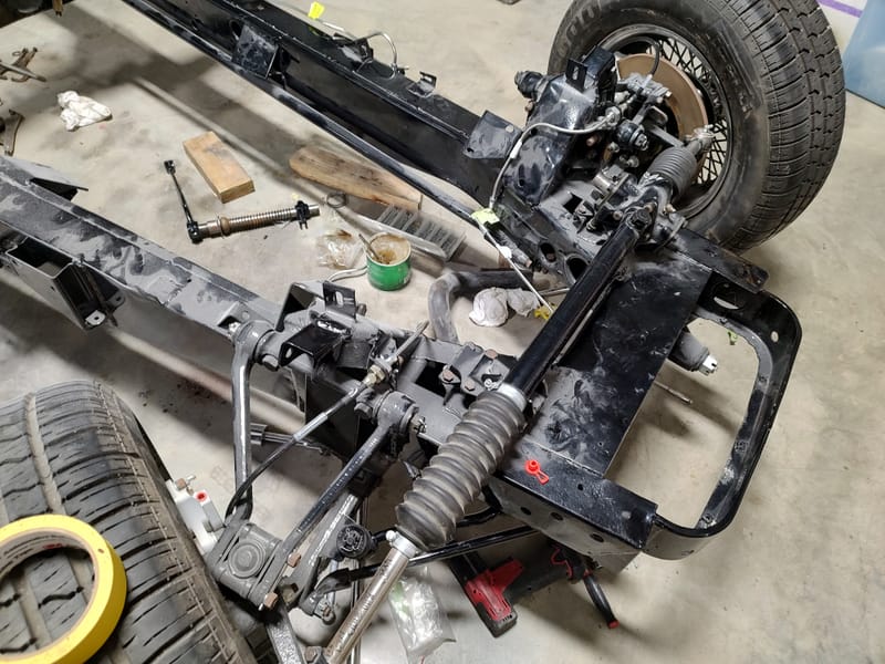 1955 Jaguar XK140 Assembly of Frame Components