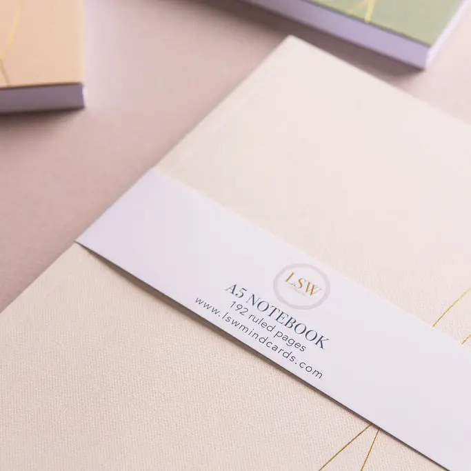 Lsw Notebook A5 Mist Lined notebook-LSW London