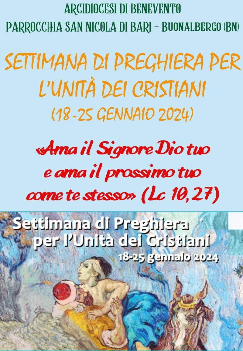 Settimana di preghiera per l'unità dei cristiani