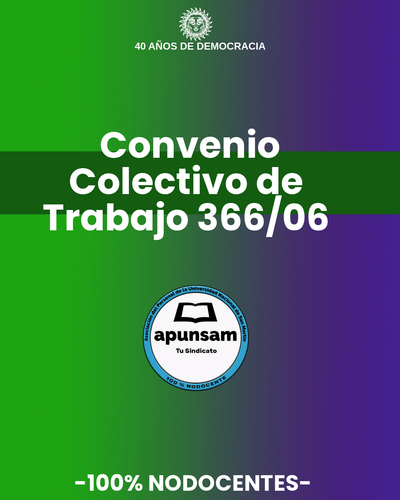 Convenio Colectivo de Trabajo  366/06