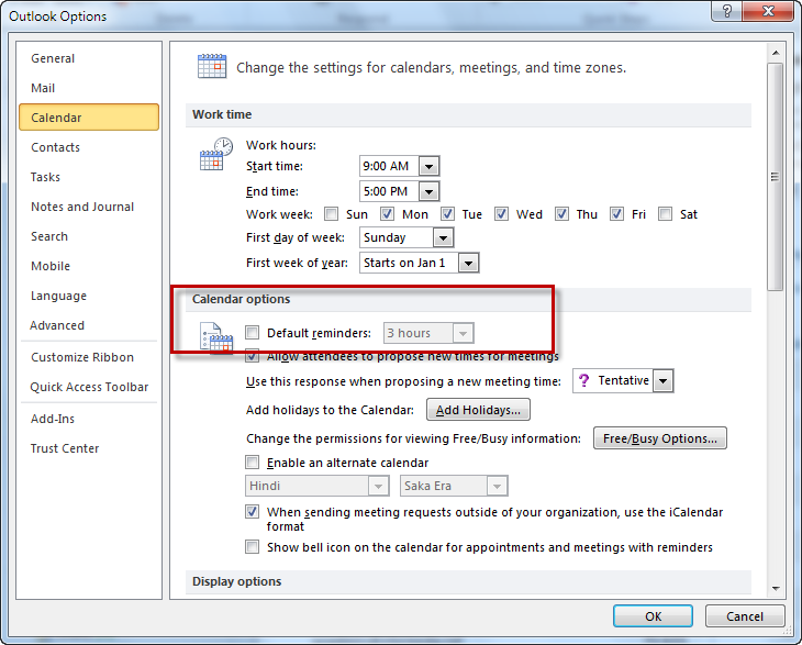 How to set a reminder in Outlook?